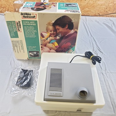 DeVilbiss Mist Humidifier Vintage Model 2700D Cool 2 Gallon Box Charcoal Filter