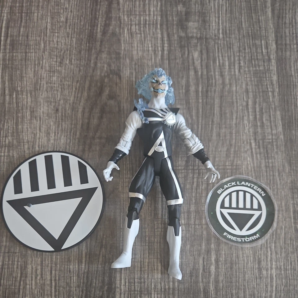Figura DC Direct BLACKEST NIGHT FIRESTORM BLACK LANTERN (2010) 7", Serie 4, NUEVO Foto 2 de 3