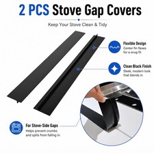Silicone Stove Gap Covers 2 Pack Heat Resistant Universal Stovetop Gap Filler