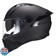 VCOROS Full Face Dual Visor Motorcycle Helmet for Adults Motorbike Street Bik