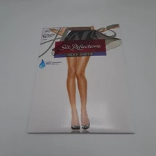 Hanes Silk Reflections Silky Sheer Pantyhose Non-Control Top AB Brown