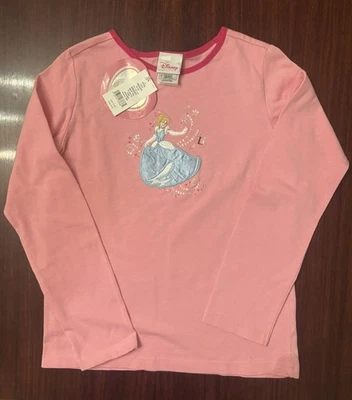Disney Store Princess Pink Sweat Shirt Size 10-12 LG Girl's NEW - Image 1 of 2