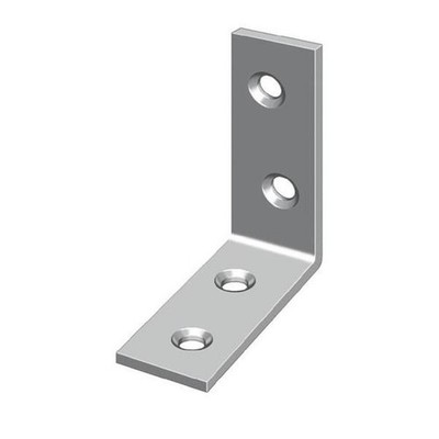 25 Stk. Hohage Stuhlwinkel L.150mm B.25mm S.3mm Fe blau chroma. Winkel 551512