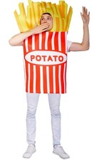 Kostüm Pommes Frites Lebensmittelkostüm Fasching Spaßkostüm One Size Fits All