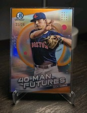 2021 Bowman Chrome Nick Yorke /25 40-Man Futures Orange Refractor  #FMF-25 