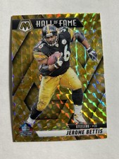 2025 Mosaic Jerome Bettis Reactive Yellow Hall Of Fame Prizm