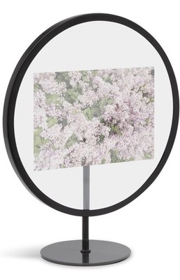 Umbra Infinity Picture Frame, Floating Photo Display for Desk or Wall, 4X6,