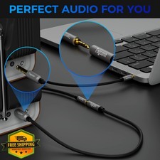 Togconn 6.35mm to 3.5mm Audio Cable Adapter 10ft, 1/4 to 1/8 TRS Male/Female