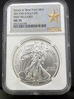 2017 W American Silver Eagle NGC MS70 First Releases Grade MS70 West Point Label — photo 1