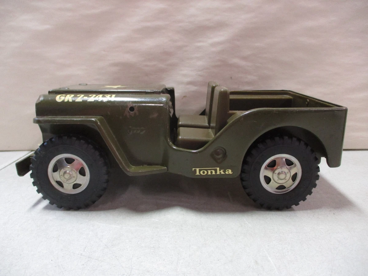 Tonka: Jeep verte en métal, vintage car - FR