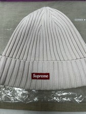 Supreme Overdyed Ribbed Light Pink Beanie
