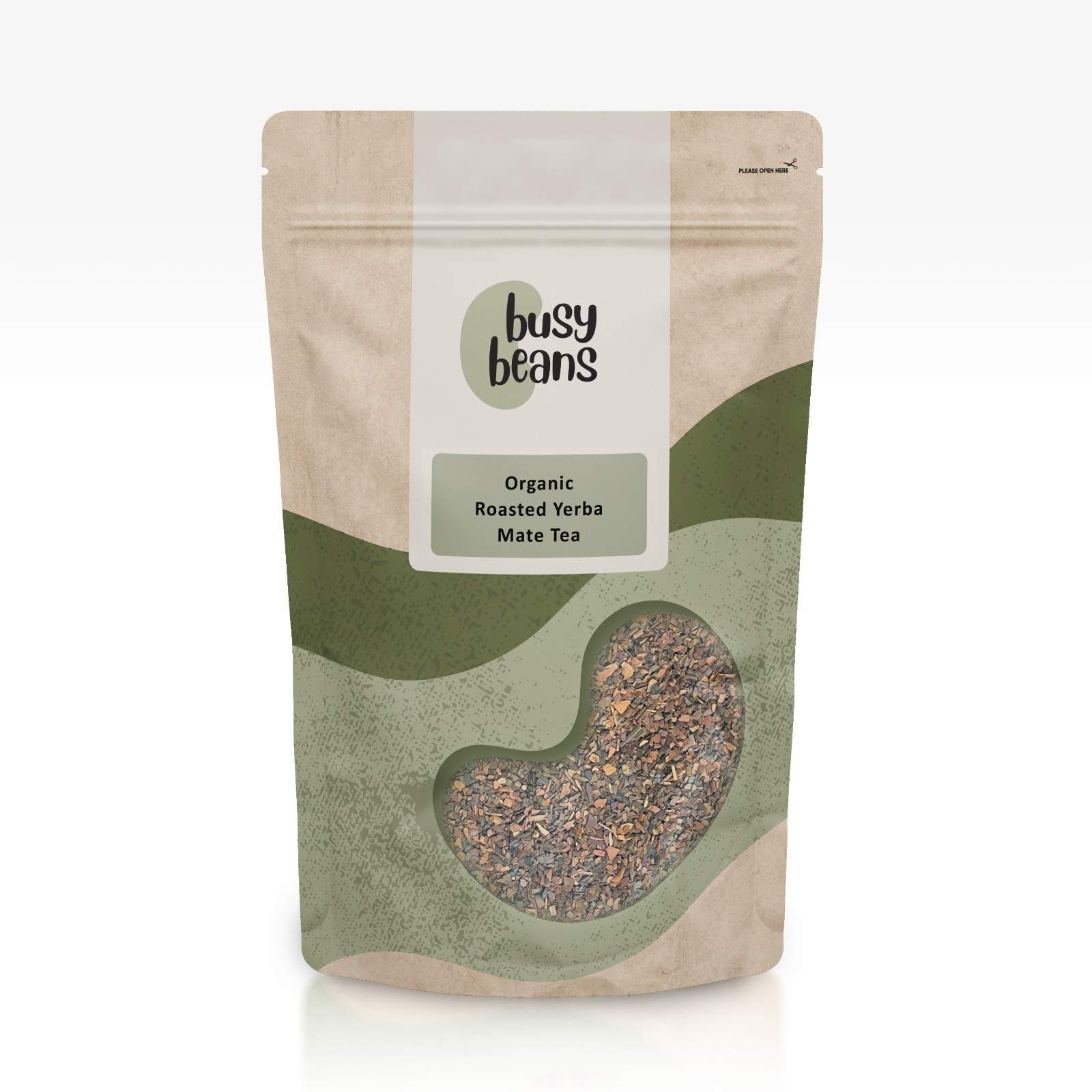 Organic Roasted Yerba Mate Tea - Certified Organic - by Busy Beans Organic (50g)