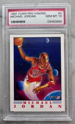 1991 FLEER MICHAEL JORDAN PRO-VISIONS #2 PSA 10