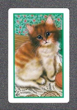 Vintage Swap Playing Card 1970's CUTE CAT Swap Card