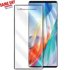 Anti-Shatter Tempered Glass Screen Protector f LG Wing 5G LM-F100V Verizon/AT&T