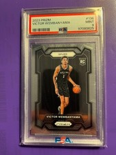 2023 Victor Wembanyama Panini Prizm Rookie Card! Graded PSA 9! DPOY! NBA Finals!