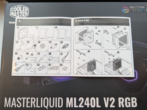 Cooler Master MasterLiquid ML240L V2 RGB CPU Cooler (2 Available) - Afbeelding 3 van 6