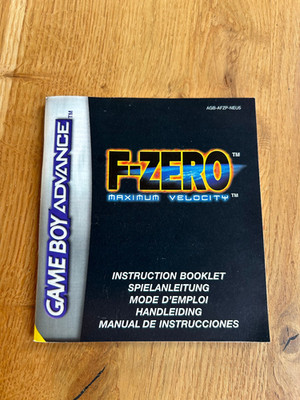Gameboy Advance Anleitung - F-Zero: Maximum Velocity  - mehrsprachig