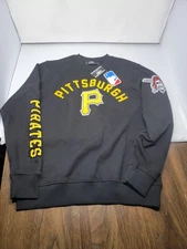  Pittsburgh Pirates All Black Crewneck Sweater NWT MLB Sz Small