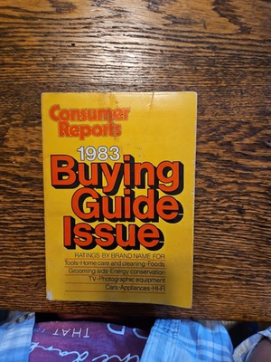 #ad #ad Consumer Reports 1983 Buying Guide Issue $8.98