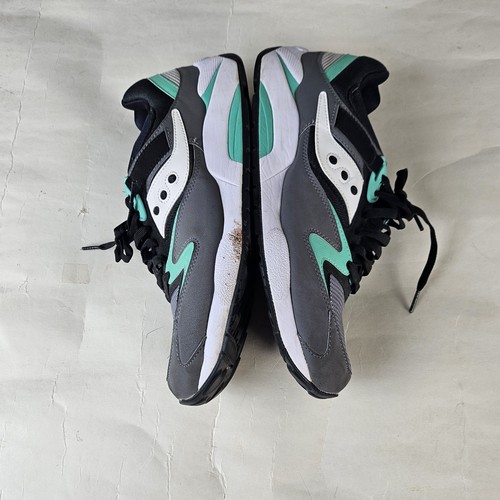 Saucony Grid 9000 Low Top Black White Mint Sneakers Shoes S7077-34 Mens Size 13 - Picture 6 of 18