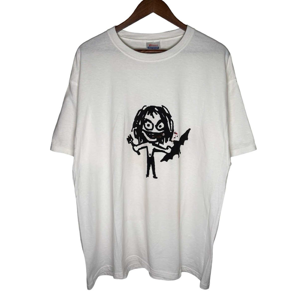 Vintage Y2K Ozzy Eating Bat Parody Graphic T Shirt Men's XL Hanes