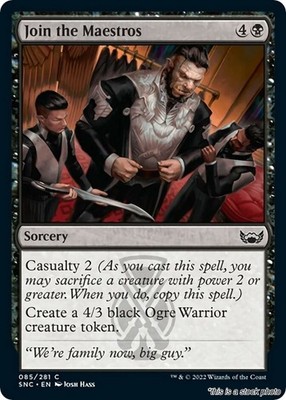MTG Join the Maestros Card #85 Streets of New Capenna LP Magic