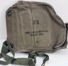 Vintage US Military Issued M17 Gas Mask Bag For Chemical Biological