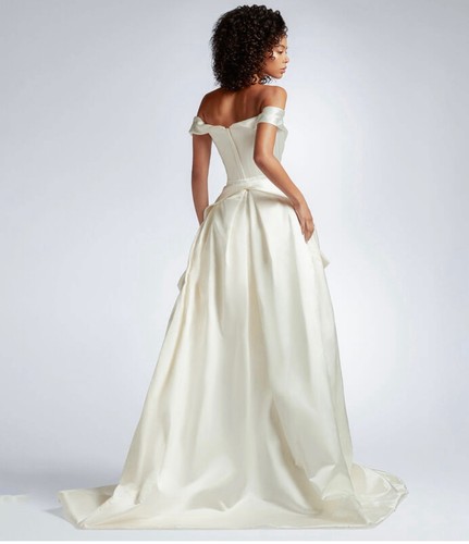 Vivienne Westwood 100% Silk Cream Draped Overskirt US 4 UK 8