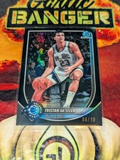 2025-2026 Topps Bowman Basketball Tristan Da Silva BCV-175 /10 Black Parallel 🔥