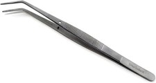 Stainless Steel Sewing Machine  Repair Tweezers 6" with Serrated Tips