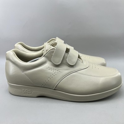 SAS VTO Dual Strap Walking Shoes Men Size 15 W Wide Beige Comfort Low Sneakers