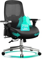 750lbs Big and Tall Office Chair with Wide Thick Seat Cushion for Heavy People