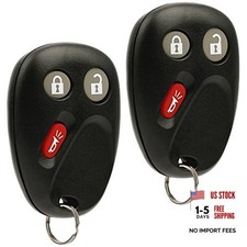 Key Fob Keyless Entry Remote fits 2003-2006 Chevy Tahoe Suburban 2-Pack Black