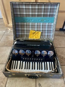 1957 Scandalli Accordion Polifonico 41-Key, 120 Bass Keys Original Case RARE