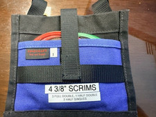 4 3/8 Scrims w/Case: 3 full doubles, 1 half d...