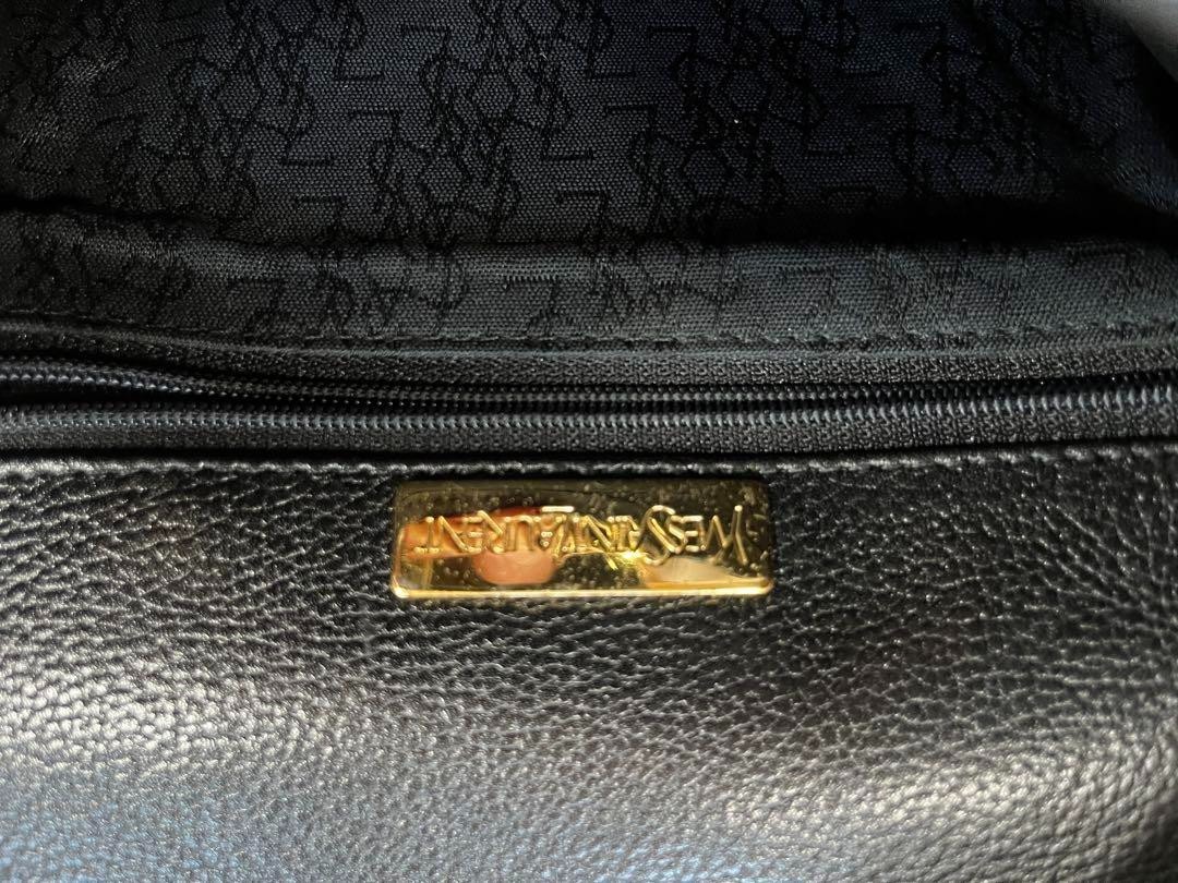 Borsa a tracolla Yves Saint Laurent in pelle colore nero oro articoli moda donna