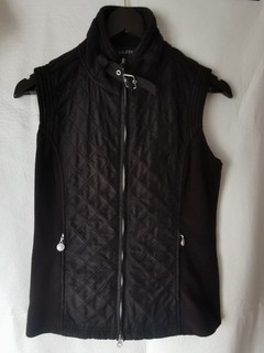 Golfino Weste gesteppt Fleece schwarz Größe 36