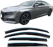 Window Visor Compatible with 2018-2025 Accord Sedan Mugen Style With Chrome Trim