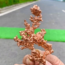 65G Rare!! iridescent Native Copper crystal mineral specimen