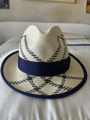Dobbs Fifth Avenue Mens Natural Genuine Shantung Panama Hat Size Small