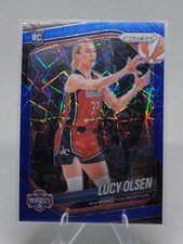 2025 WNBA Prizm Lucy Olsen Blue Velocity Rookie #104 Washington Mystics RC