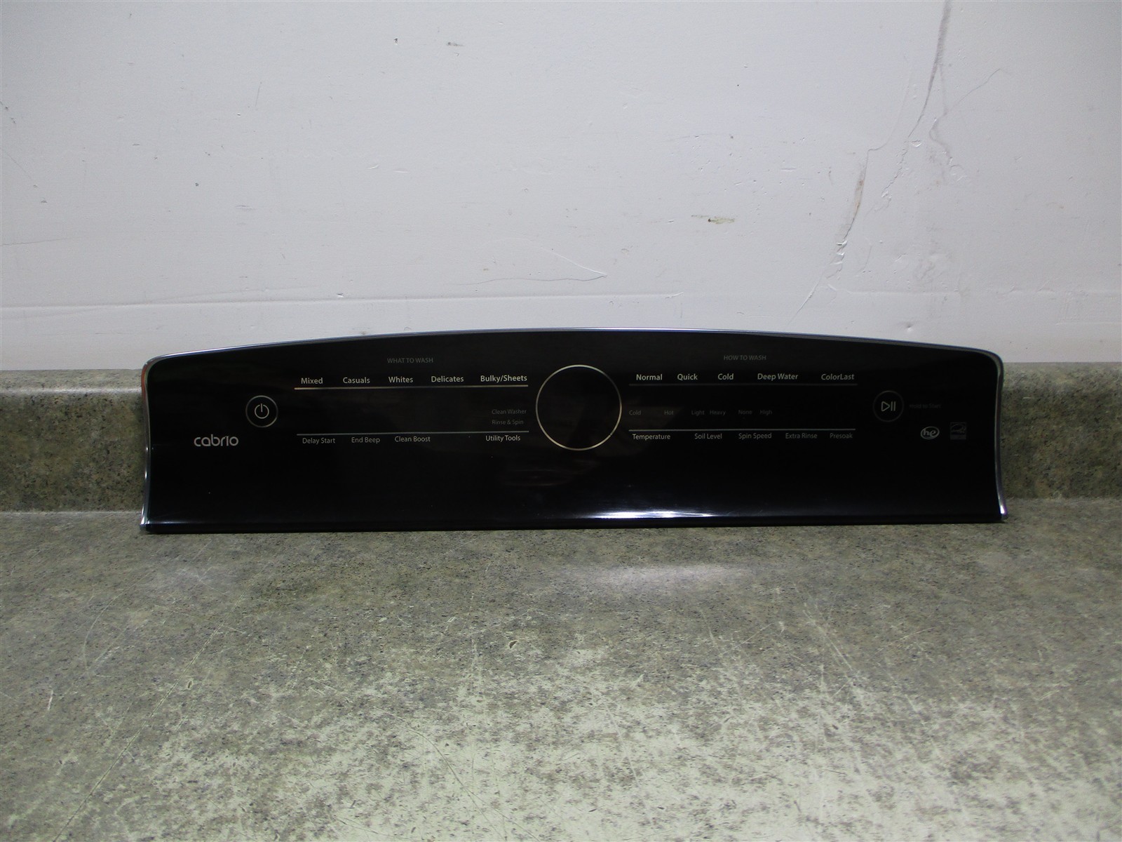 Whirlpool Washer Control Panel Scratches/Broken Tab Part # W10870768 W11125152