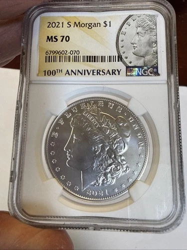 2021 S MORGAN SILVER DOLLAR NGC MS70 100TH ANNIVERSARY