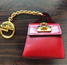 Ferragamo Women Vintage Accessories Salvatore Gancini Bag Charm Red Limited Edit