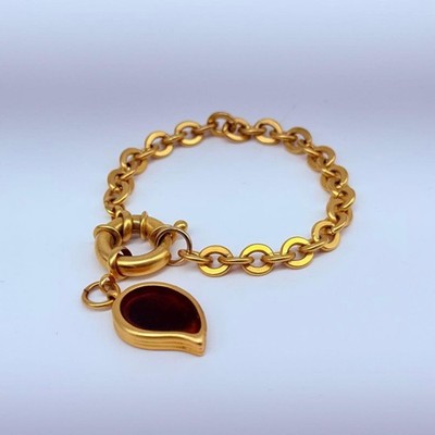 Givenchy Chain 5314 Bracelet Gold Tone Vintage Women's Designer