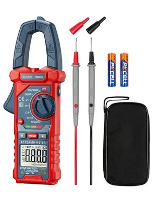 AstroAI Digital Clamp Meter 2000 Counts AC/DC Voltage Tester, Blue