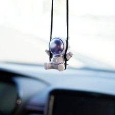 Shaped Car Pendant Cartoon Car Rear View Mirror Hanging Ornaments New Blue 