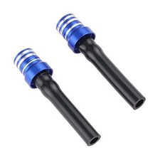 2PCS Gas Breather Hose, Fuel Tank Cap Tube, Valve Vent Tube CNC Universal Blue