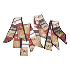 4 PCS Purse Scarf Handbags Silk Head Hair Fashion Skinny Long Neckerchief